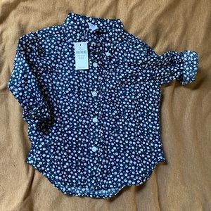 NWT Toddler Boy Floral Dress Shirt/Button Up